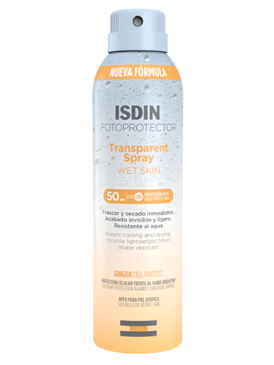 ISDIN Fotoprotector Transparent Spray WET SKIN SPF 50+ (250ml)